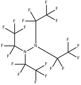 Hydrazine, 1,1,2,2-tetrakis(1,1,2,2,2-pentafluoroethyl)- Structural