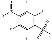 Benzene, 1,2,4,5-tetrafluoro-3-(methylsulfonyl)-6-nitro- Structural