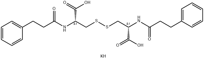 L-N,N'-Bis(Hydrocinnamoyl)Cystine Dipotassium Salt Structural
