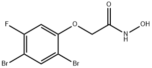 Acetamide, 2-(2,4-dibromo-5-fluorophenoxy)-N-hydroxy- Structural