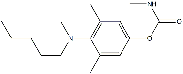 Phenol, 3,5-dimethyl-4-(methylpentylamino)-, 1-(N-methylcarbamate) Structural