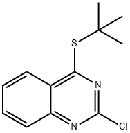 Quinazoline, 2-chloro-4-[(1,1-dimethylethyl)thio]- Structural