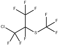 Propane, 1-chloro-1,1,2,3,3,3-hexafluoro-2-[(trifluoromethyl)thio]- Structural