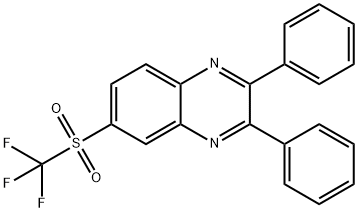 Quinoxaline, 2,3-diphenyl-6-[(trifluoromethyl)sulfonyl]- Structural