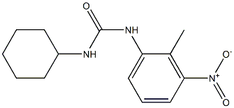 N-cyclohexyl-N'-(2-methyl-3-nitrophenyl)urea Structural