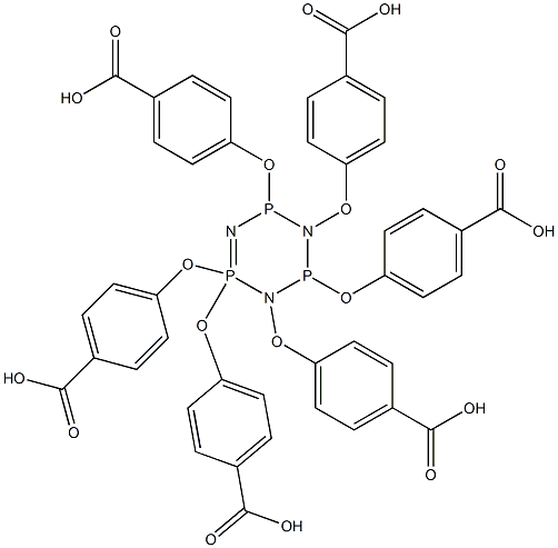 Hexa(p-carboxyphenoxy)cyclotriphosphazene Structural