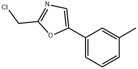 Oxazole, 2-(chloromethyl)-5-(3-methylphenyl)- Structural