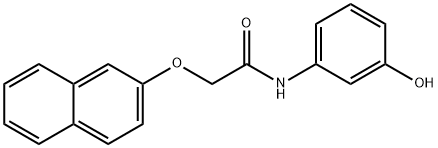 N-(3-hydroxyphenyl)-2-(2-naphthyloxy)acetamide Structural