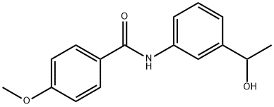N-[3-(1-hydroxyethyl)phenyl]-4-methoxybenzamide Structural