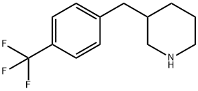 Piperidine, 3-[[4-(trifluoromethyl)phenyl]methyl]- Structural