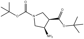 1,3-Pyrrolidinedicarboxylic acid, 4-amino-, 1,3-bis(1,1-dimethylethyl) ester, (3R,4R)-