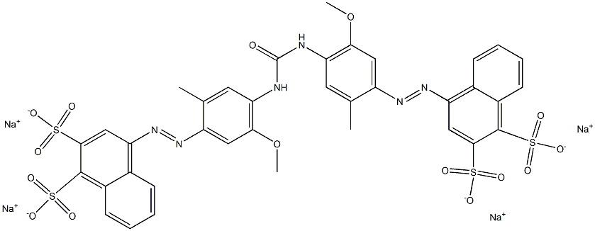 1,-Naphthalenedisulfonic acid, 4,4'-[carbonylbis[imino(5-methoxy-2-methyl-4,1-phenylene)azo]]bis-, tetrasodium salt