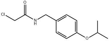 Acetamide, 2-chloro-N-[[4-(1-methylethoxy)phenyl]methyl]- Structural
