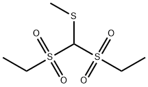 Ethane, 1,1'-[[(methylthio)methylene]bis(sulfonyl)]bis- (9CI) Structural
