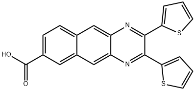 Benzo[g]quinoxaline-7-carboxylic acid, 2,3-di-2-thienyl- Structural