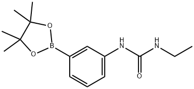 Urea, N-ethyl-N'-[3-(4,4,5,5-tetramethyl-1,3,2-dioxaborolan-2-yl)phenyl]- Structural