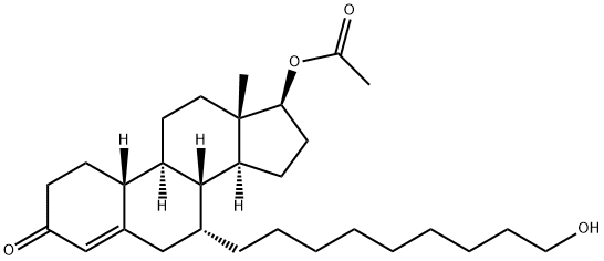 (7R,8R,9S,10R,13S,14S,17S)-7-(9-hydroxynonyl)-13-methyl-3-oxo-2,3,6,7,8,9,10,11,12,13,14,15,16,17-tetradecahydro-1H-cyclopenta[a]phenanthren-17-yl acetate