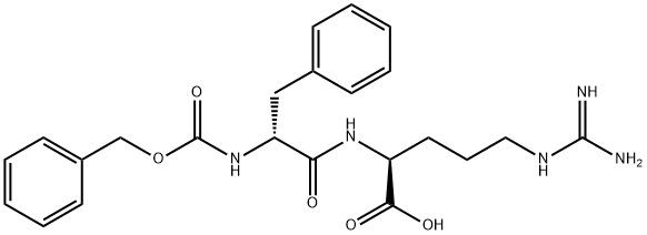 (2S)-5-(diaminomethylideneamino)-2-[[(2R)-3-phenyl-2-(phenylmethoxycarbonylamino)propanoyl]amino]pentanoic acid Structural