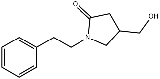 4-(hydroxymethyl)-1-(2-phenylethyl)pyrrolidin-2-one Structural