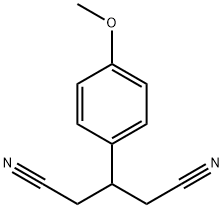 Pentanedinitrile, 3-(4-methoxyphenyl)- Structural