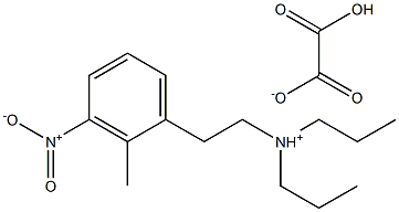 2-Methyl-3-nitrophenylethyl-N,N-di-n-propyl ammonium oxalate Structural Picture