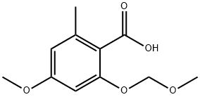 Benzoic acid, 4-methoxy-2-(methoxymethoxy)-6-methyl- Structural