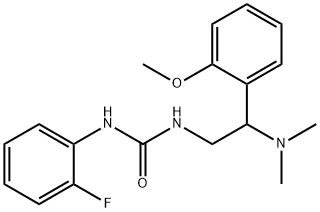 Urea, N-[2-(dimethylamino)-2-(2-methoxyphenyl)ethyl]-N'-(2-fluorophenyl)- Structural