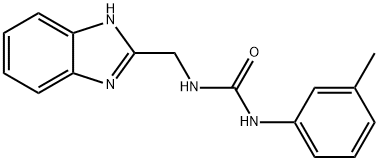 Urea, N-(1H-benzimidazol-2-ylmethyl)-N'-(3-methylphenyl)- Structural