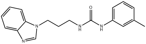 Urea, N-[3-(1H-benzimidazol-1-yl)propyl]-N'-(3-methylphenyl)- Structural