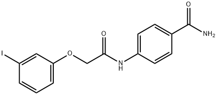 Benzamide, 4-[[2-(3-iodophenoxy)acetyl]amino]- Structural