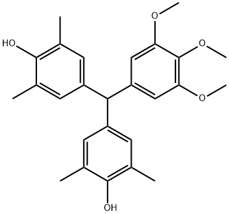Phenol, 4,4'-[(3,4,5-trimethoxyphenyl)methylene]bis[2,6-dimethyl- Structural