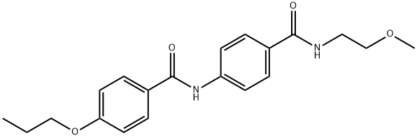 N-(4-{[(2-methoxyethyl)amino]carbonyl}phenyl)-4-propoxybenzamide Structural