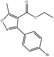 4-Isoxazolecarboxylic acid, 3-(4-broMophenyl)-5-Methyl-, ethyl e