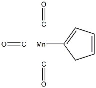 Cyclopentadienyl manganese tricarbonyl Structural