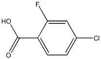 2-fluoro-4-chlorobenzoic acid Structural