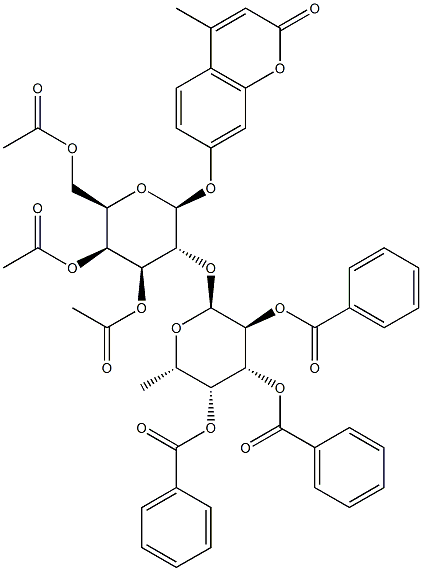 4-Methylumbelliferyl 3,4,6-Tri-O-acetyl-2-O-(2,3,4-tri-O-benzoyl-a-L-fucopyranosyl)-b-D-galactopyranoside