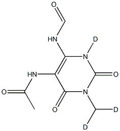 5-Acetylamino-6-formylamino-3-methyluracil-d3