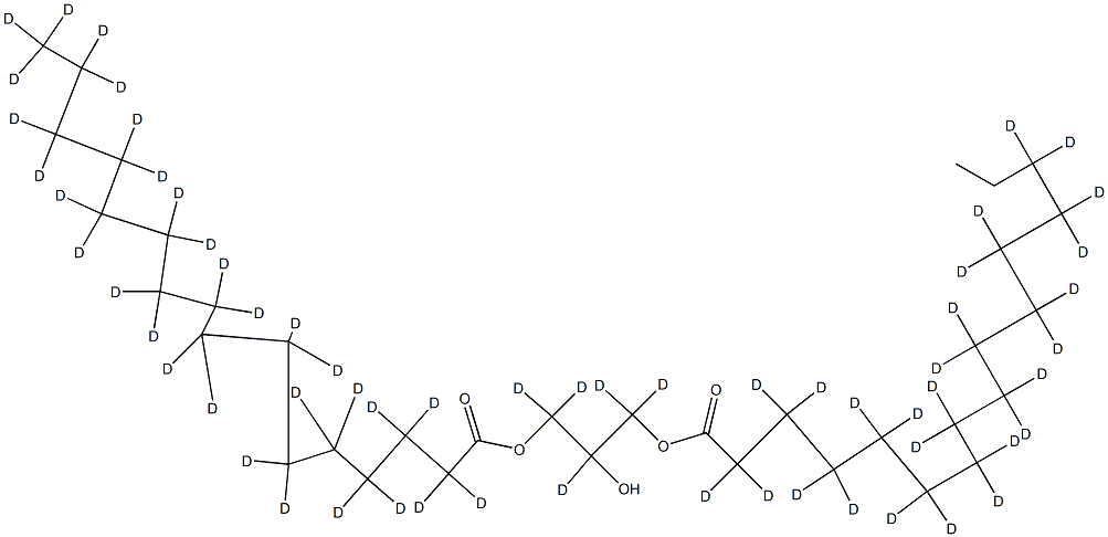 1,3-Dipalmitin-D62 Structural