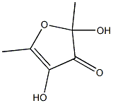 2,4-DIHYDROXY-2,5-DIMETHYL-3(2H)FURANONE Structural