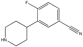 4-fluoro-3-piperidin-4-ylbenzonitrile