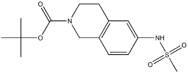 tert-butyl 6-[(methylsulfonyl)amino]-3,4-dihydroisoquinoline-2(1H)-carboxylate Structural