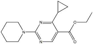 ETHYL 4-CYCLOPROPYL-2-(PIPERIDIN-1-YL)PYRIMIDINE-5-CARBOXYLATE