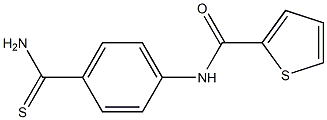 N-[4-(AMINOCARBONOTHIOYL)PHENYL]THIOPHENE-2-CARBOXAMIDE Structural