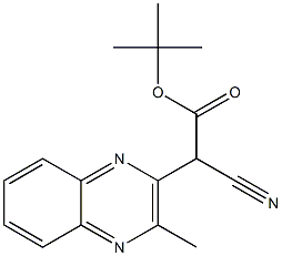 TERT-BUTYL CYANO(3-METHYLQUINOXALIN-2-YL)ACETATE Structural