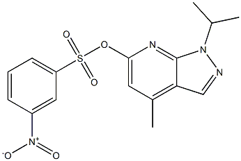 1-ISOPROPYL-4-METHYL-1H-PYRAZOLO[3,4-B]PYRIDIN-6-YL 3-NITROBENZENESULFONATE