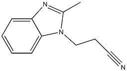 3-(2-METHYL-1H-BENZIMIDAZOL-1-YL)PROPANENITRILE Structural