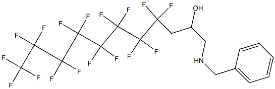 1-Benzylamino-4,4,5,5,6,6,7,7,8,8,9,9,10,10,11,11,11-heptadecafluoro-undecan-2-ol