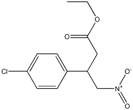 ETHYL 4-NITRO-3-(4-CHLOROPHENYL)BUTYRATE Structural