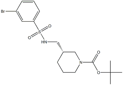 (S)-tert-Butyl 3-((3-bromophenylsulfonamido)methyl)piperidine-1-carboxylate
