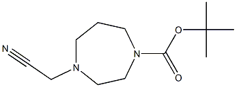 TERT-BUTYL4-(CYANOMETHYL)-1,4-DIAZEPANE-1-CARBOXYLATE Structural